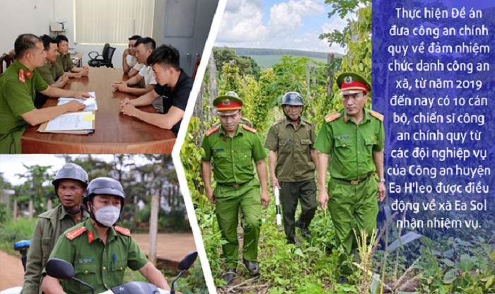 Công an xã Ea Sol – những dấu ấn trên mặt trận đảm bảo an ninh, trật tự, góp phần xây dựng nông thôn mới tại địa phương